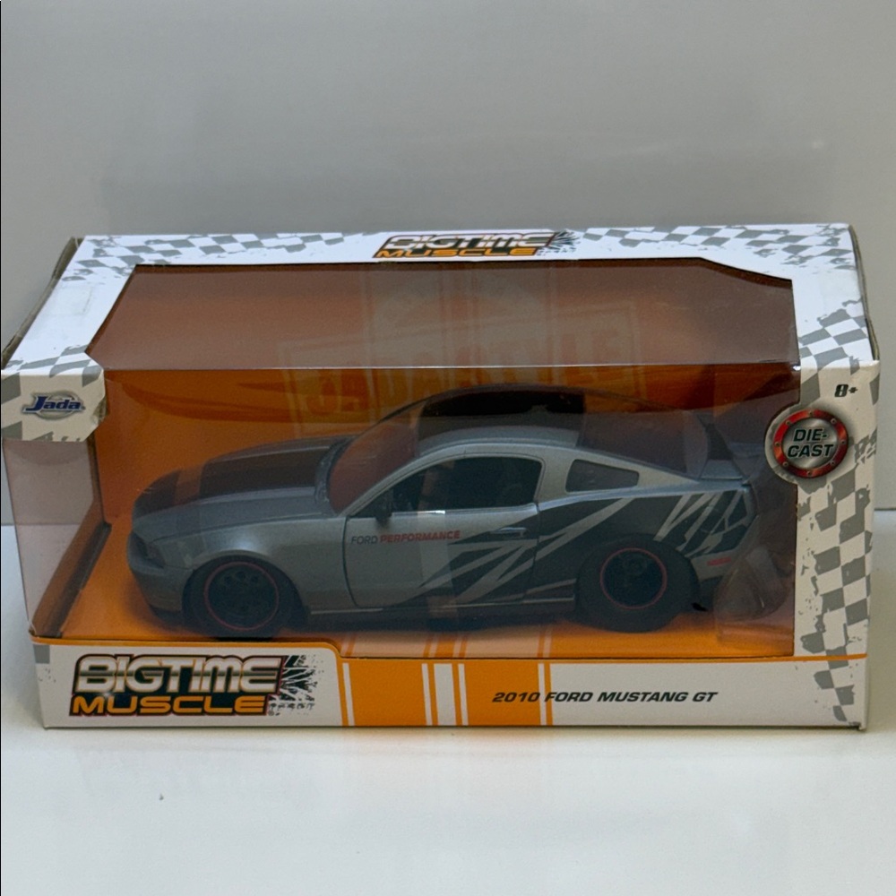 Bigtime Muscle 2010 Ford Mustang GT Die-Cast Car - Silver
